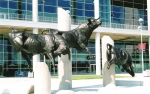 Houston Texas Reliant Stadium: Spirit of the Bulls, Main Entrance